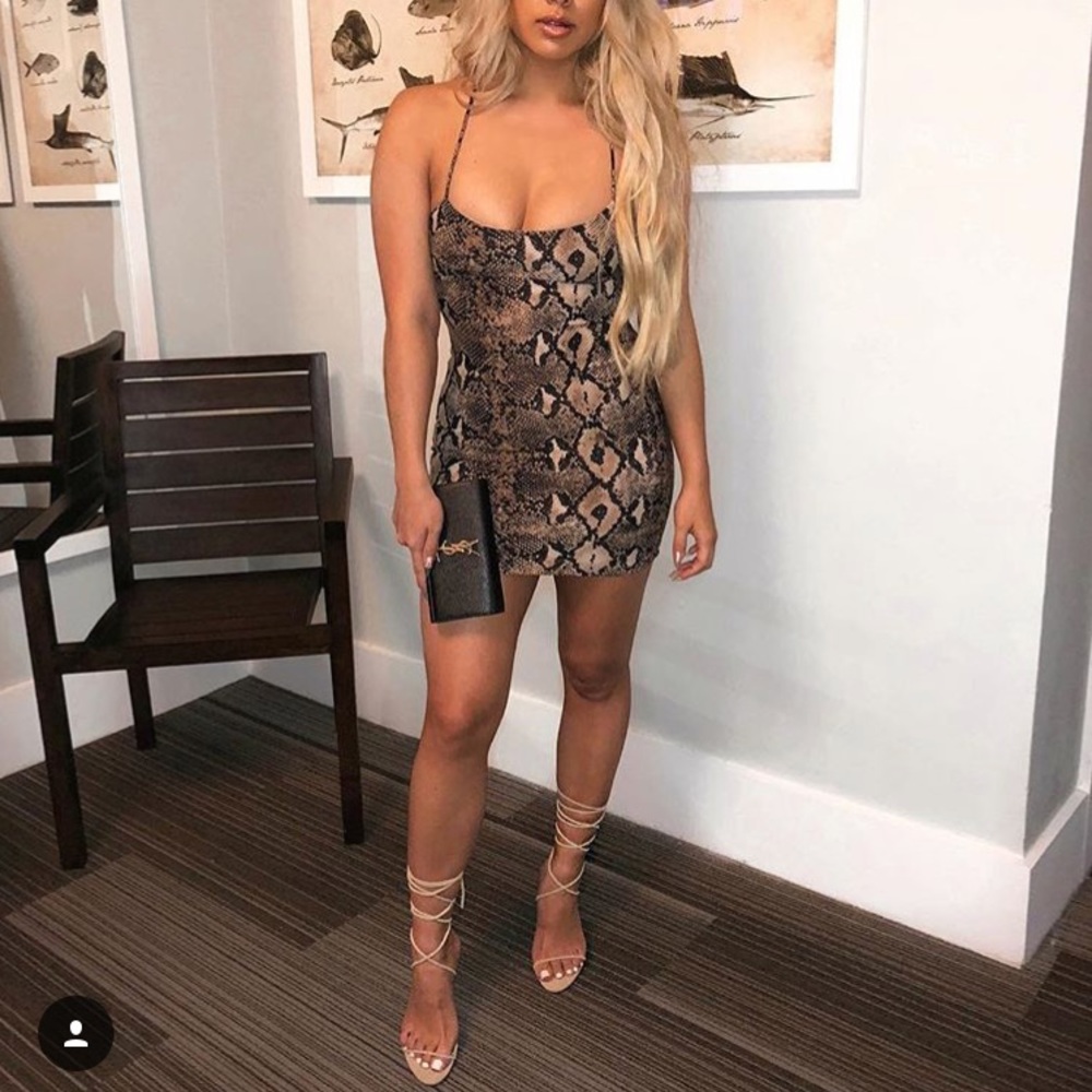 Snakeskin dress